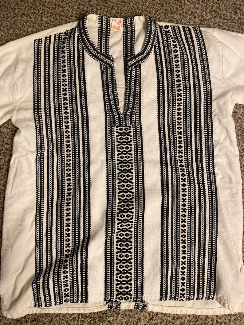 Vintage boho embroidered top