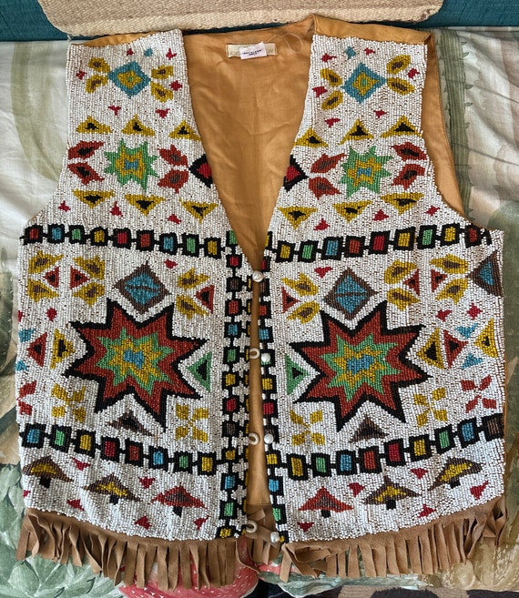 Vintage Beaded Vest - image 1