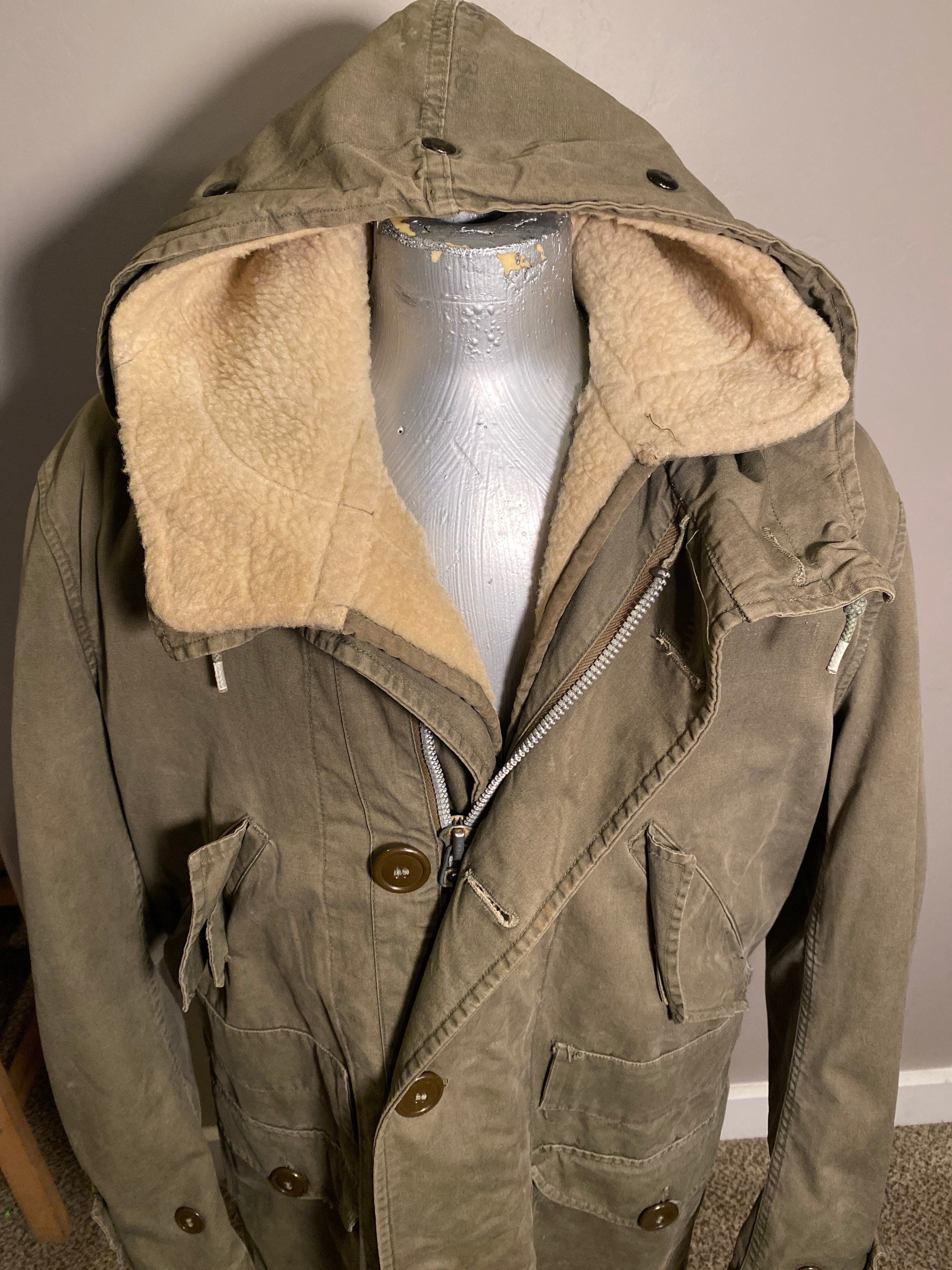 Vintage 1950-60s Military Parka - Etsy Vintage 1950-60s Military Parka - Etsy