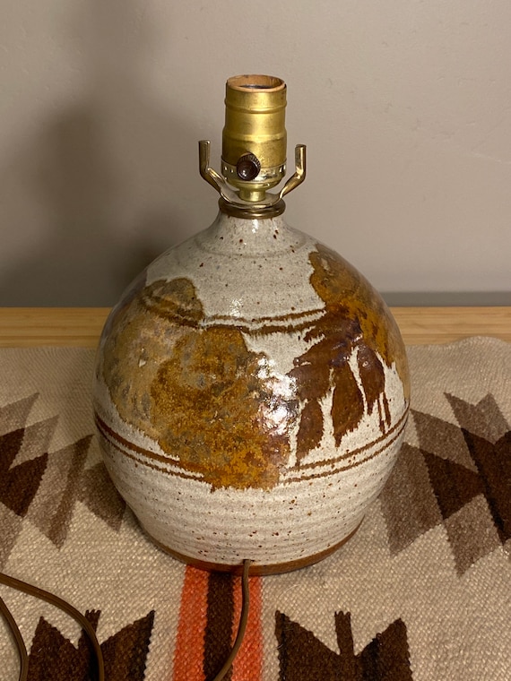 Vintage Handmade Pottery Lamp Etsy Australia