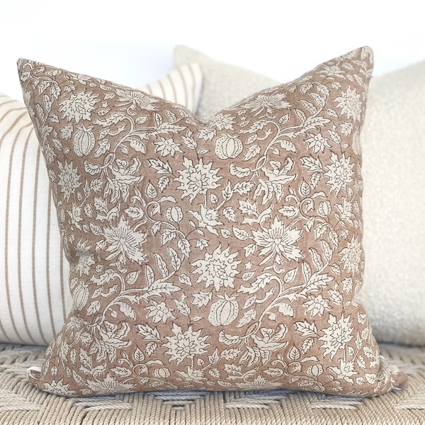 Rose Print Pillow Etsy