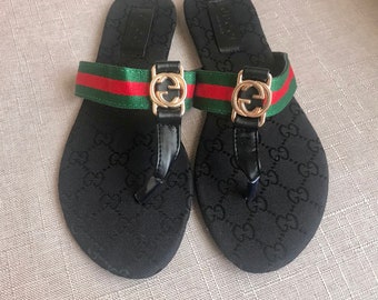 gucci inspired flip flops