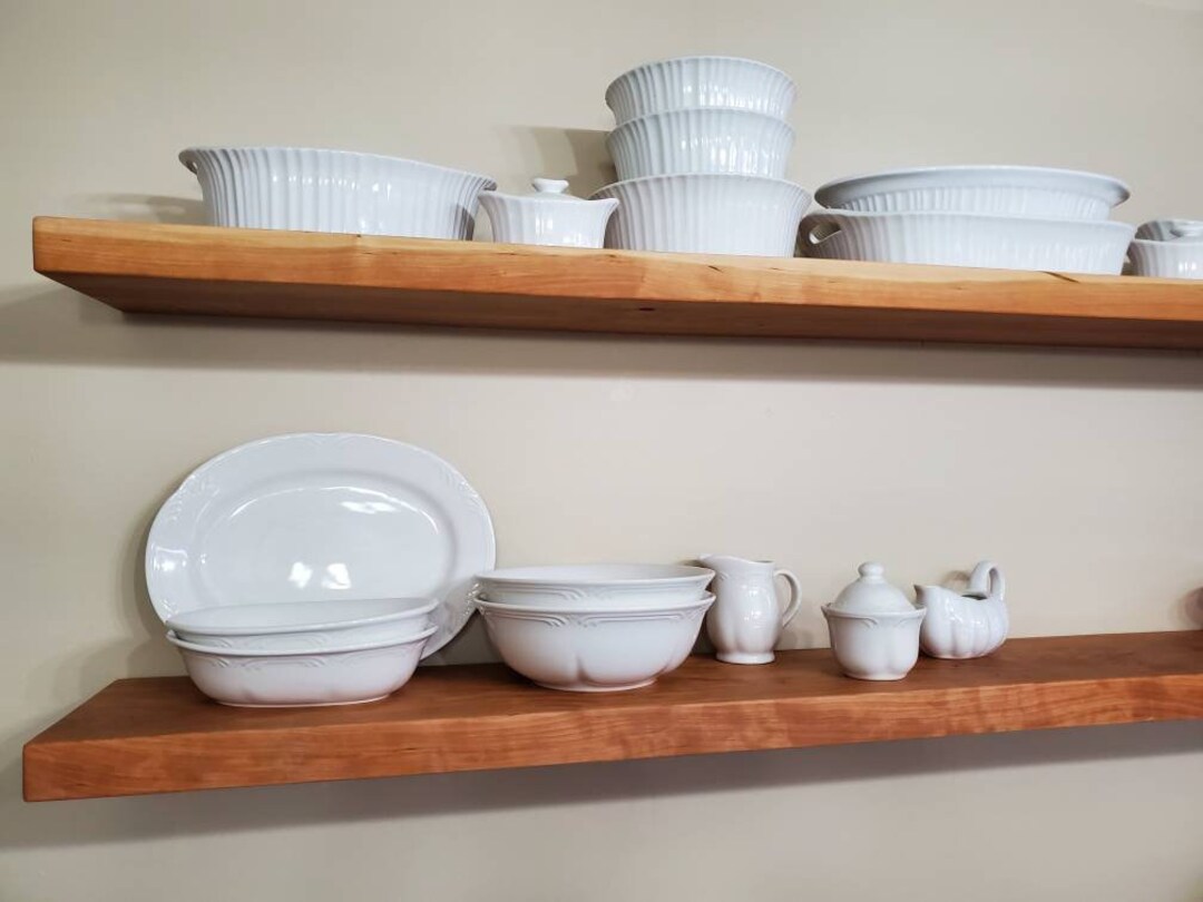 Cherry Floating Shelves, Cherry Floating Shelf, Floating Wood Shelf