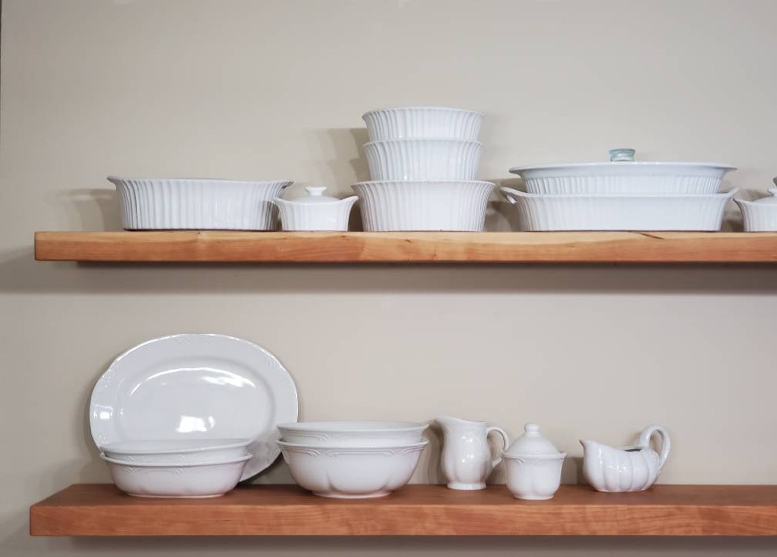 Cherry Floating Shelves Cherry Floating Shelf Floating Wood Etsy