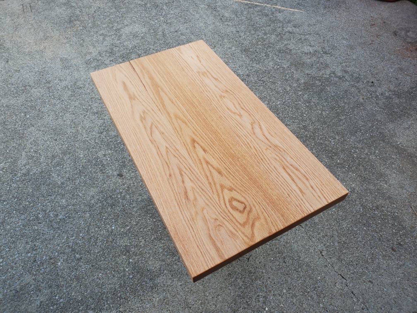 Oak table top Solid red oak table top custom desk top wood Etsy