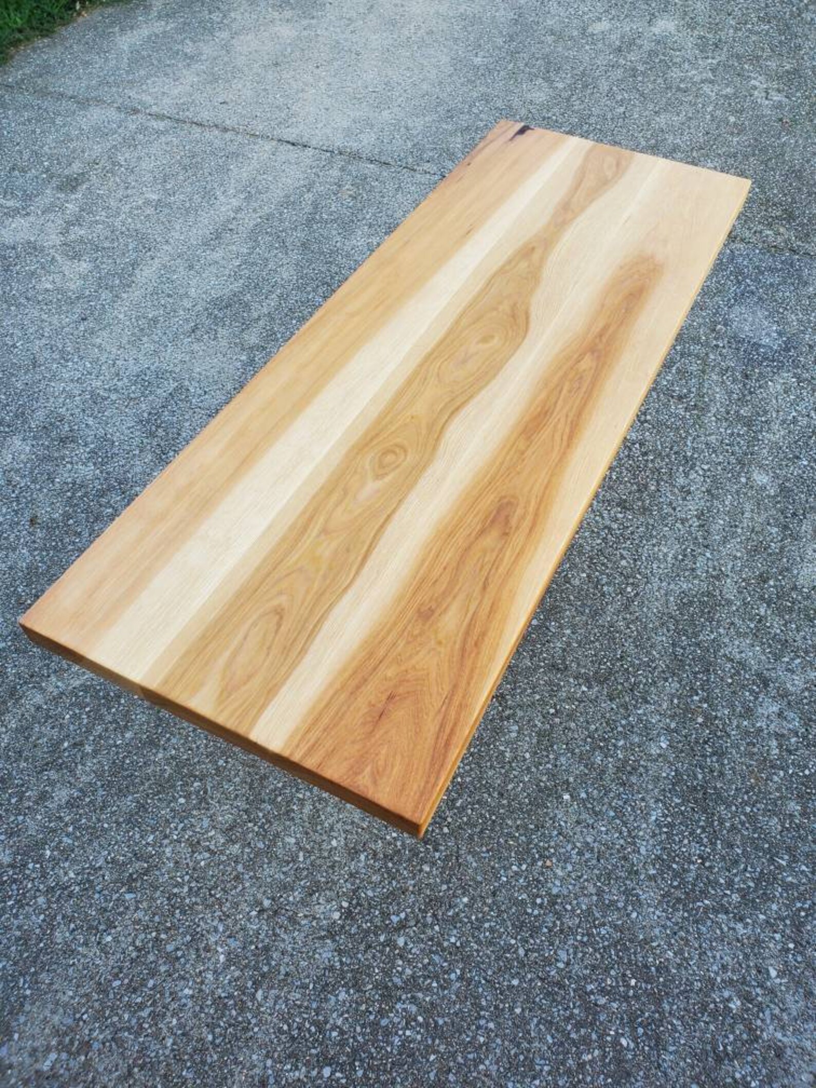 Hickory Table Top Solid Wood Table Top Custom Desktops Etsy