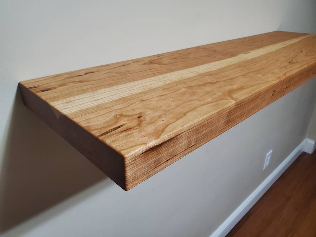 Cherry Floating Shelf, Floating Shelves, Cherry Wall Shelves, Solid