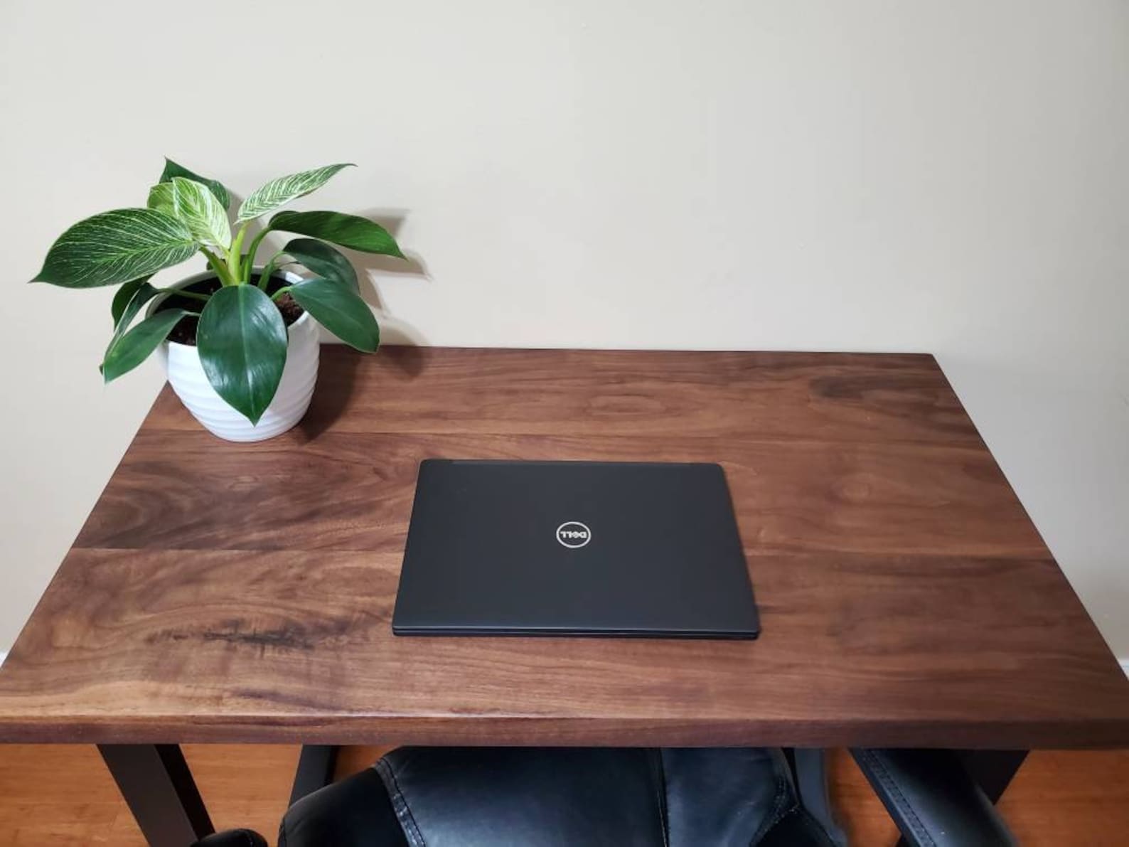 Walnut desk walnut table top black walnut desk top Modern Etsy