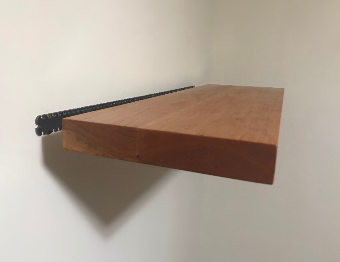 Cherry Floating Shelves Cherry Floating Shelf Floating Wood Etsy