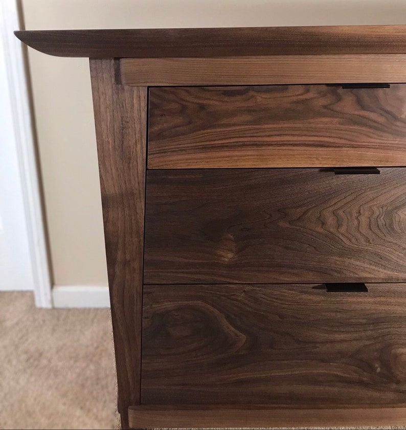 Black Walnut Dresser Walnut Dresser Solid Wood Dresser Etsy