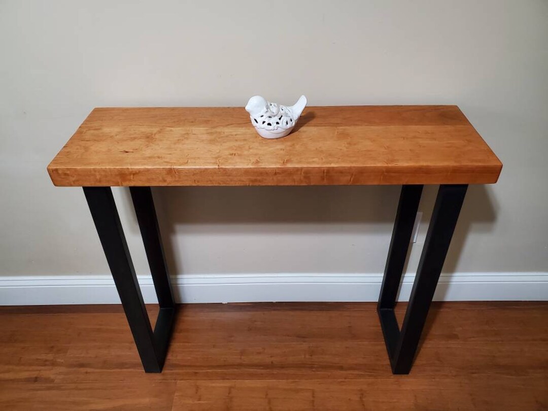 Cherry Entryway Table, Solid Cherry Console Table, Entryway Console