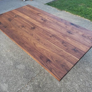 Walnut table top, black walnut table top, custom table top, walnut island top