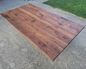 Walnut table top, black walnut table top, custom table top, walnut island top