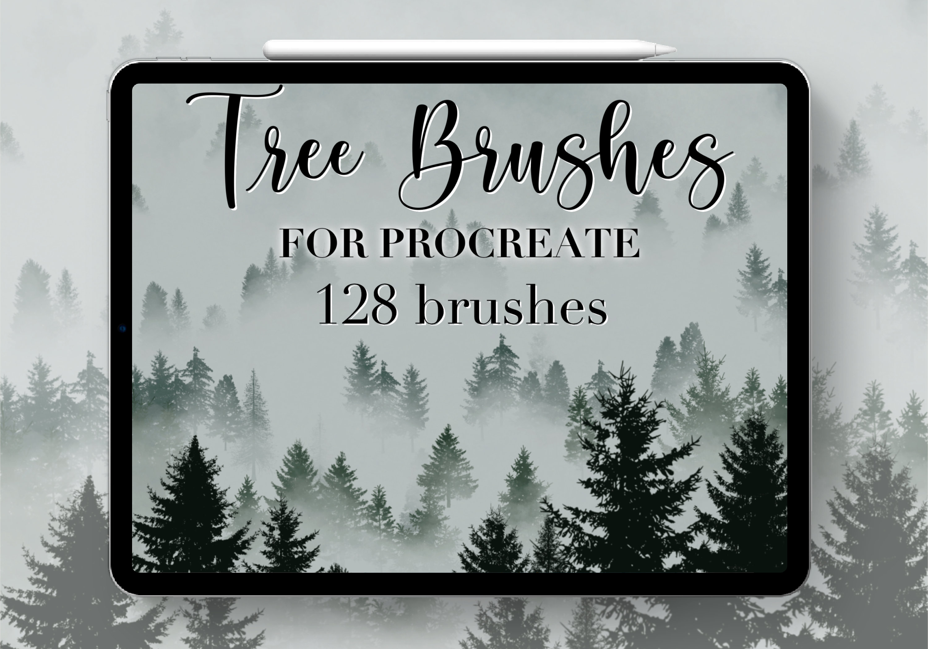 128 Tree Procreate Stamps Tree Procreate Brushes Nature - Etsy New Zealand