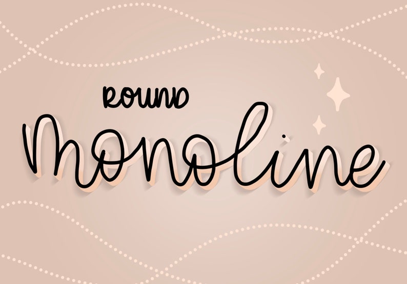 Monoline Lettering Brush Workbook for Procreate iPad Lettering digital lettering modern calligraphy procreate lettering brushes
