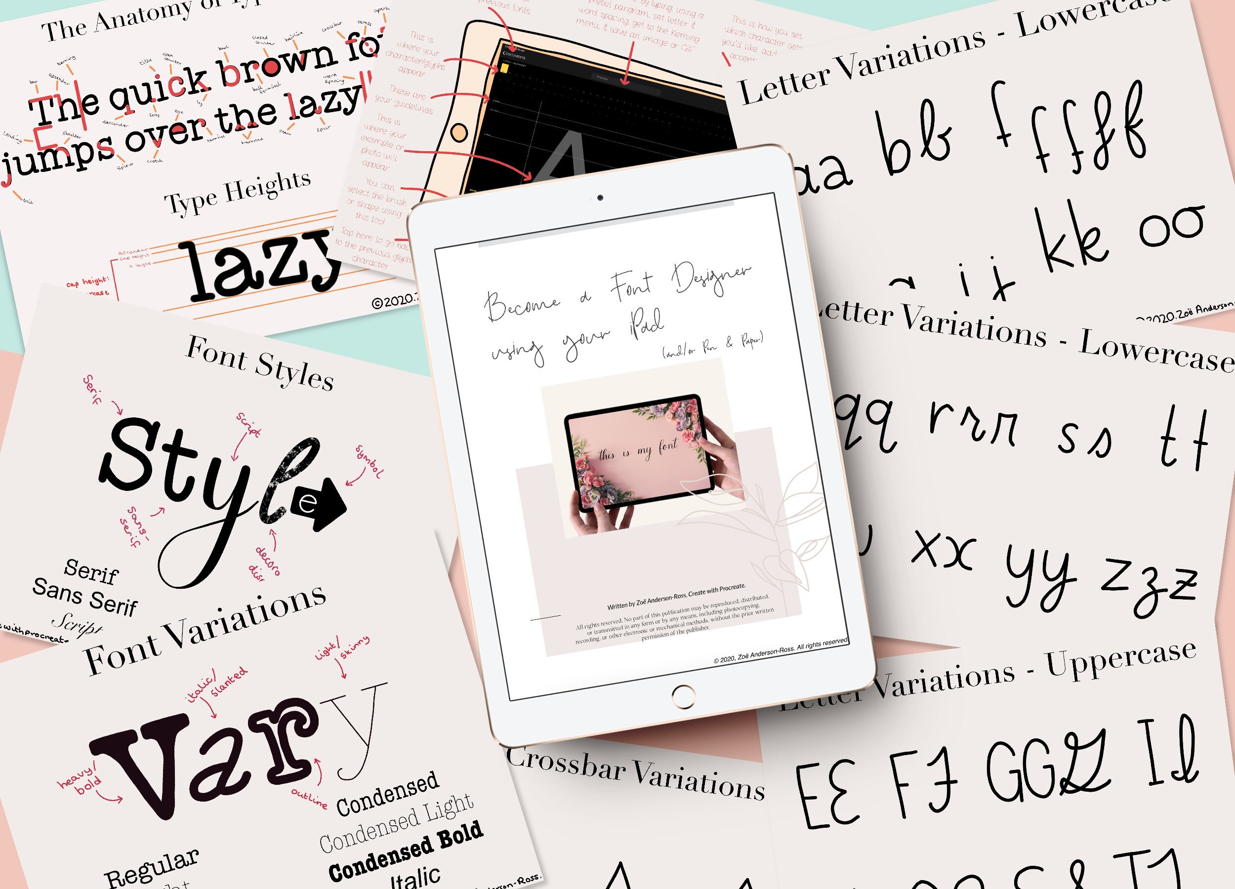 Design Fonts for Ipad Font Guide Ipad Fonts for Procreate Etsy UK