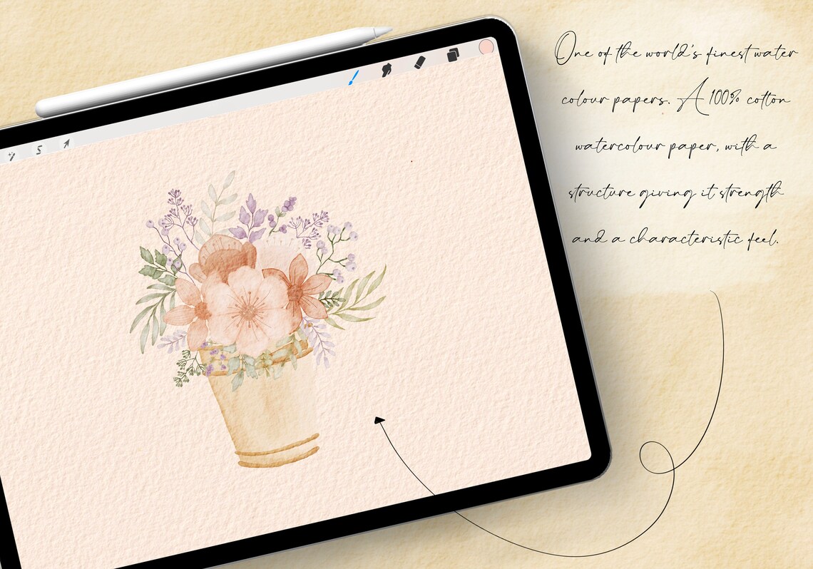 Procreate Watercolor Paper Procreate Paper Texture Procreate Etsy