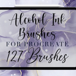 Alcohol Ink Brushes, Metallic Brush, Glitter Brushes, Abstract Brushes, Texture Brushes, Dynamic Brushes, Procreate Brushes, Procreate Stamp