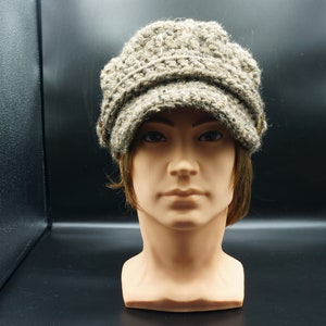 Pageboy Hat, Bulky Boho Style, Adult size in Clay color