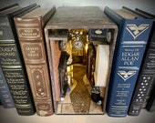 Potter book nook bookshelf insert