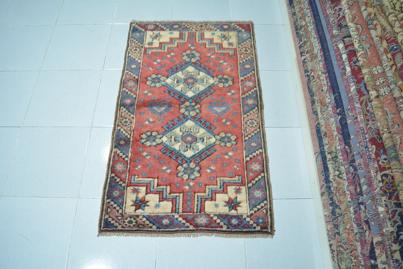 Kleine Teppich 2.3x3.7 türkische Teppich antike Teppich | Etsy
