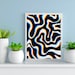 Abstract Optical Illusion | Optical Illusion Waves | Acrylic Painting Print | Illusion Art Print | Trippy Art | Surreal Painting | Wall Art