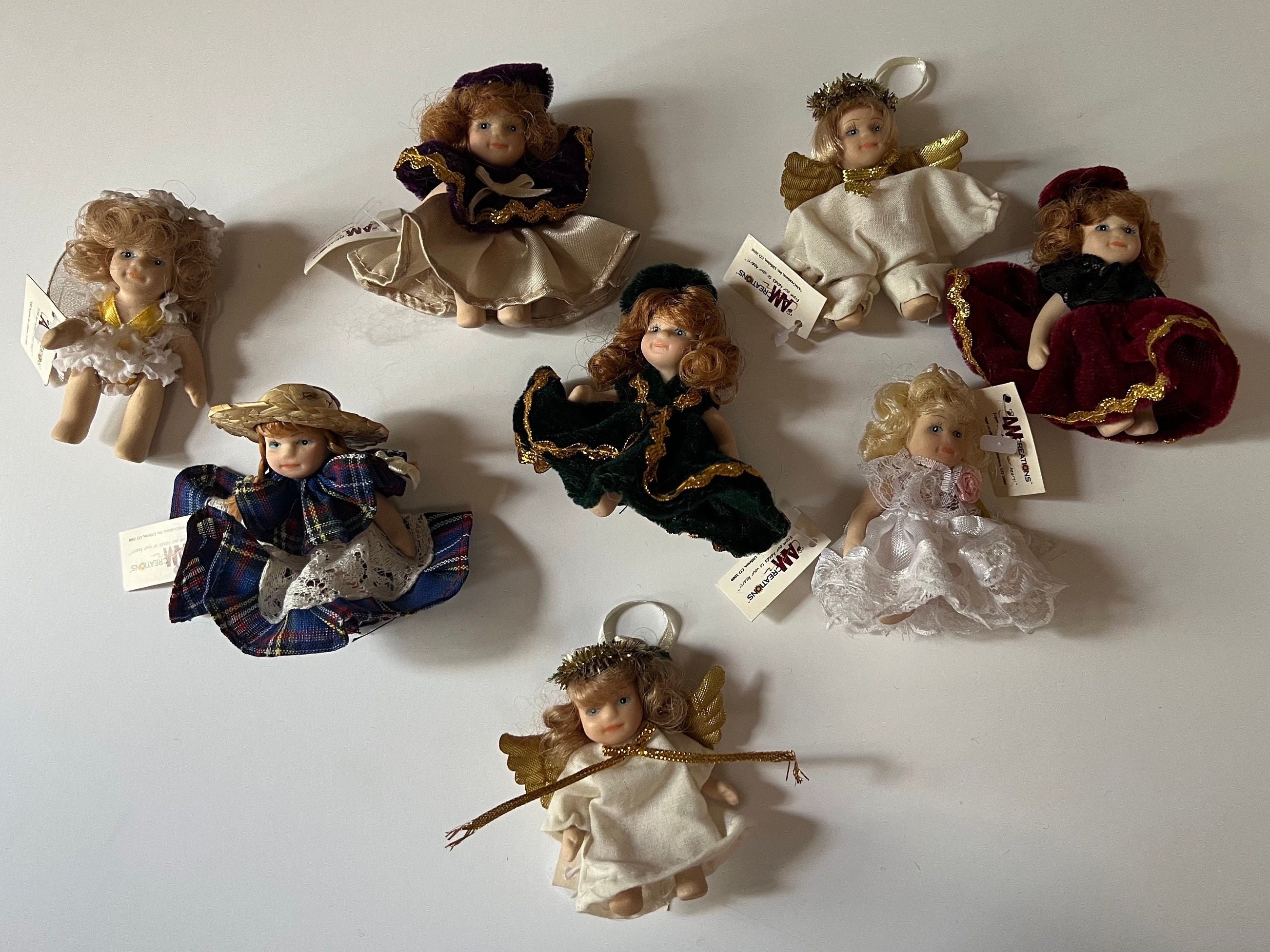 Mini porcelain dolls sales