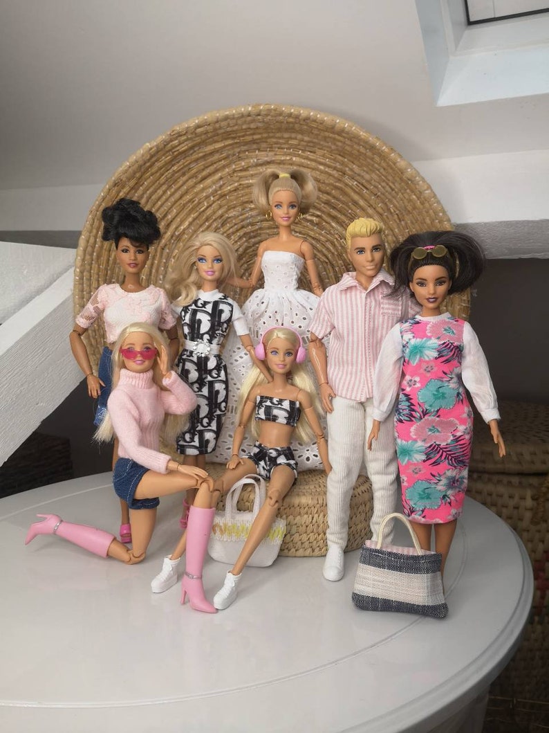 Luxurious Handmade Barbie Ken Doll Fashion Outfits Clothes Etsy