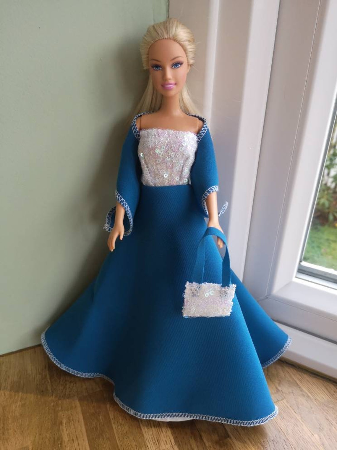 Luxurious Elsa Frozen Inspired dress for Barbie Etsy
