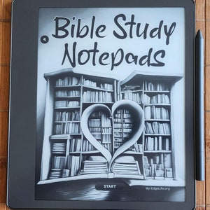 2025 BIBLE STUDY Notepads PDF Template, 120 Notebooks, Fully Hyperlinked. E-Ink Paper devices, ReMarkable 2 + Pro, Boox, Kindle Scribe 1 & 2