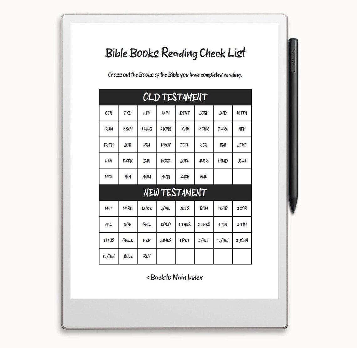 Scripture List Empty Image Scripture List Collection: Hyperlinked Bible Study Template PDF Made ...