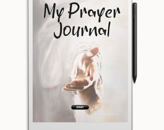 2026 Prayer Journal List: Christian Prayer Planner PDF reusable template made for/fits ReMarkable 2 & ReMarkable Paper Pro. Easy Navigation.