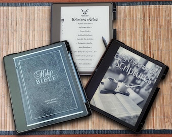 E-Ink BUNDEL: 3 pdf-producten 1. King James Bible KJV 2. My Collection of Scriptures 3. Bijbelstudie, notitieboekje preek Dankbaarheidsdagboek gebed