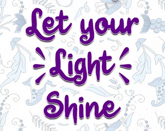 Christelijk kleurboek: Let Your Light Shine, deel 2 (pdf)