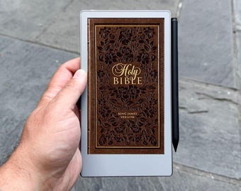 King James Bible voor ReMarkable Pro MOVE: eenvoudige tiknavigatie, boeken met hyperlinks, hoofdstukken en met/zonder Jezus woorden in rood. KJV KJB pdf.