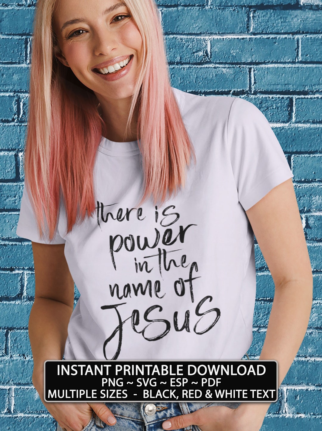 There is Power in the Name of Jesus Christian Wall Art Printable ...