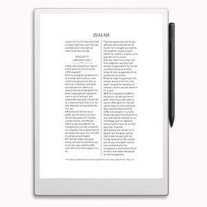 May include: A page from the book of Isaiah in the Bible. The text is in black font on a white background. The page number is 122. The text is a passage from the Bible about the suffering servant.