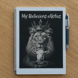 Supernote Manta My Believers eNotes PDF is een sjabloon voor een religieus dagboek met hyperlinks. Geschikt voor preeknotities, een gebedsdagboek en een dankbaarheidsdagboek.