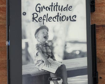 DANKBAARHEID REFLECTIES pdf-sjabloon, 52 notitieboeken, hyperlinks. Gemaakt voor/geschikt voor E-Ink Paper-like ReMarkable 2 + Pro, Boox, Kindle Scribe 1 & 2.
