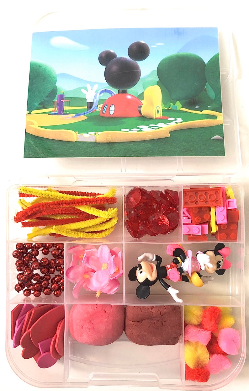 Small Mickey Mouse Clubhouse Play-Dough Sensory Kit | Etsy