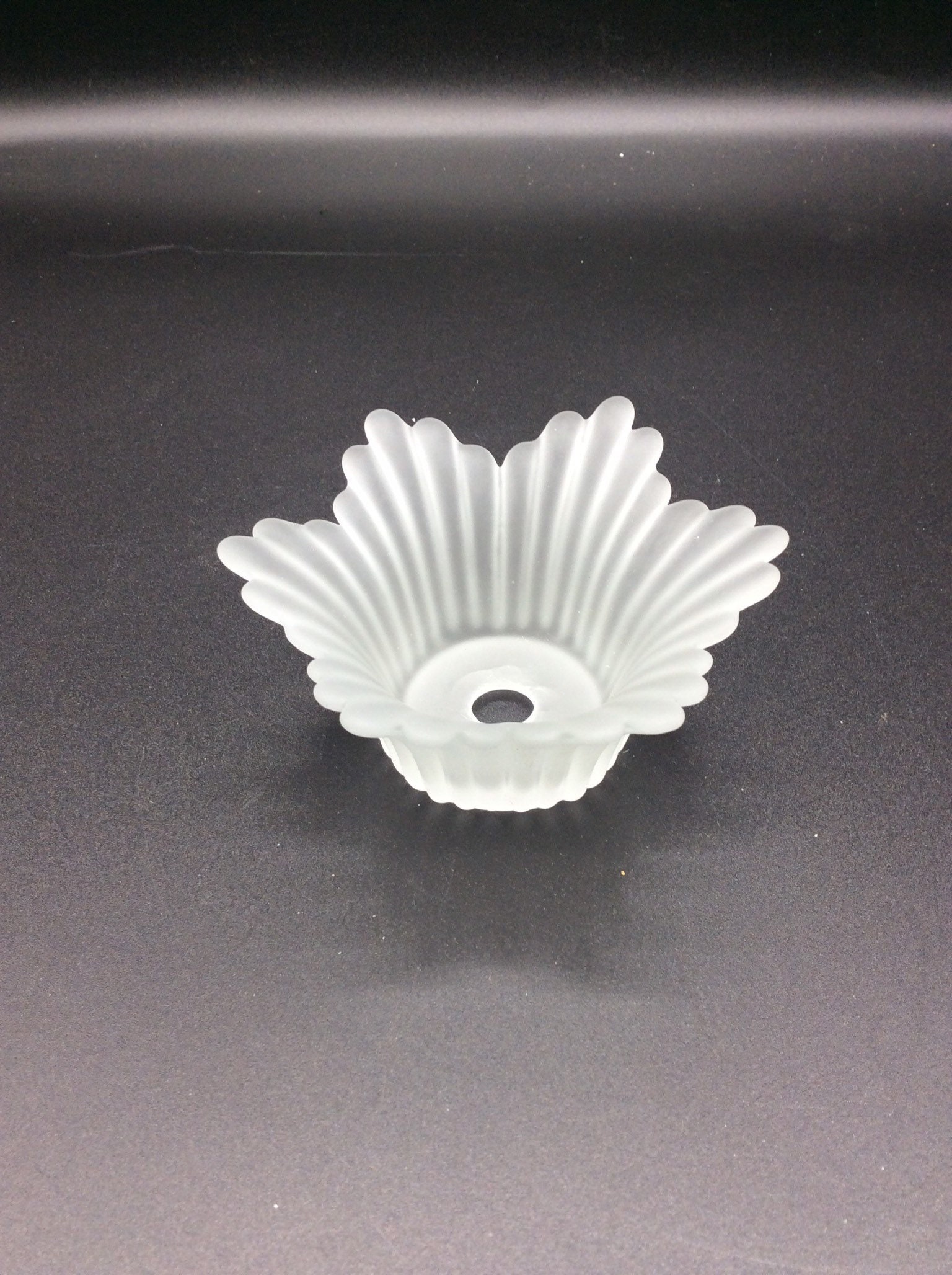 Vintage crystal cut glass lamp bobeche