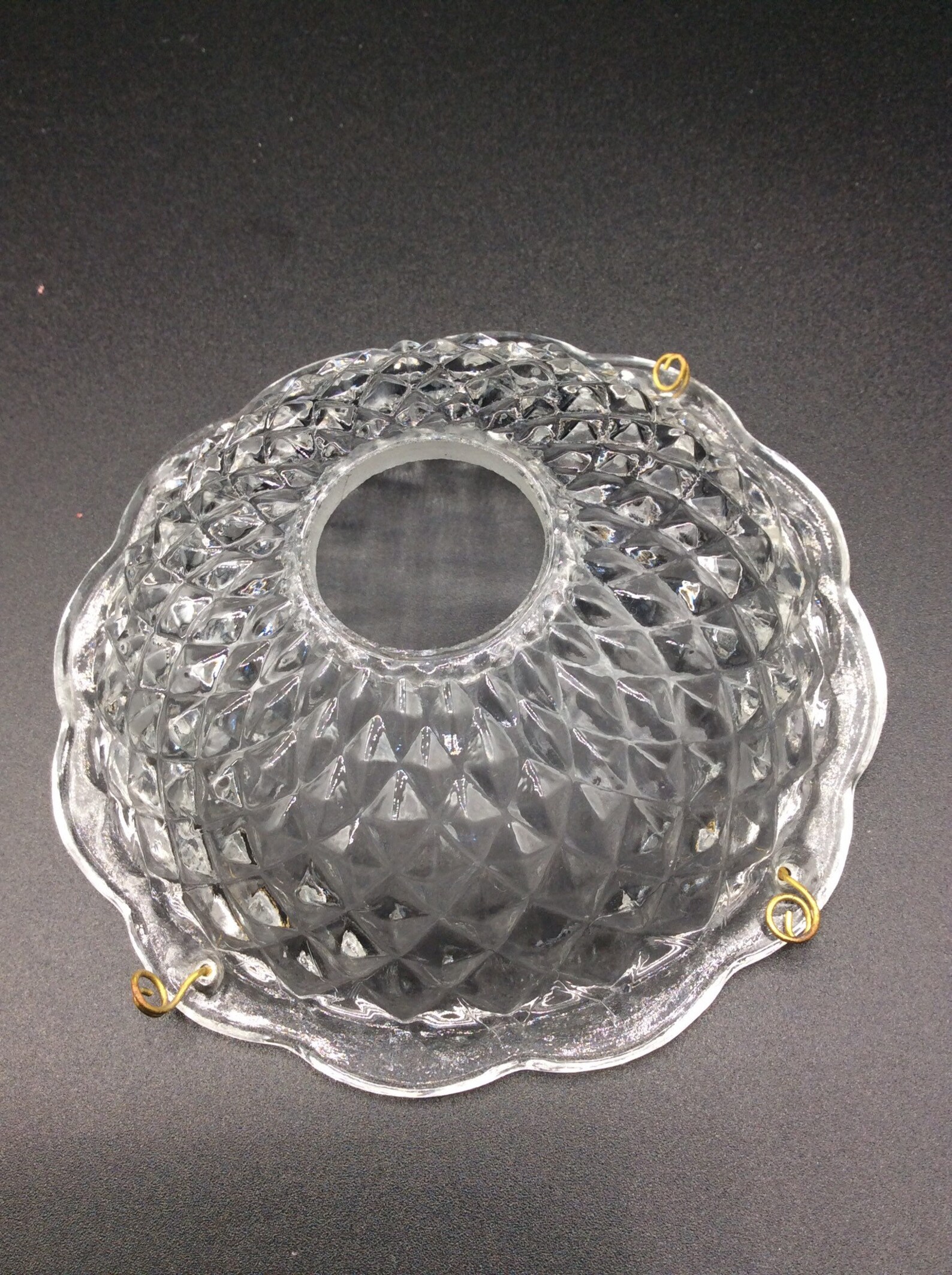 41/8 Vintage Crystal Cut Glass Lamp Bobeche Used Etsy