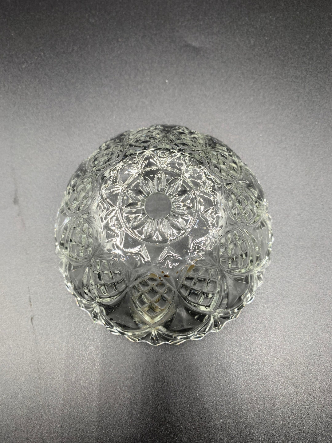 41/2 Vintage Crystal Cut Glass Lamp Bobeche Used Etsy