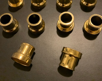 Metal Stamped lamp spacer necks set of 12