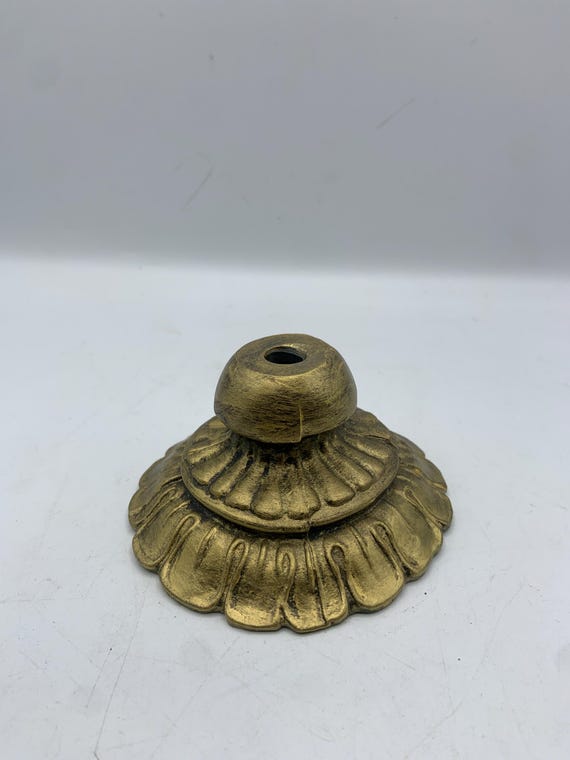 Vintage cast zinc lamp part spacer part ( used)