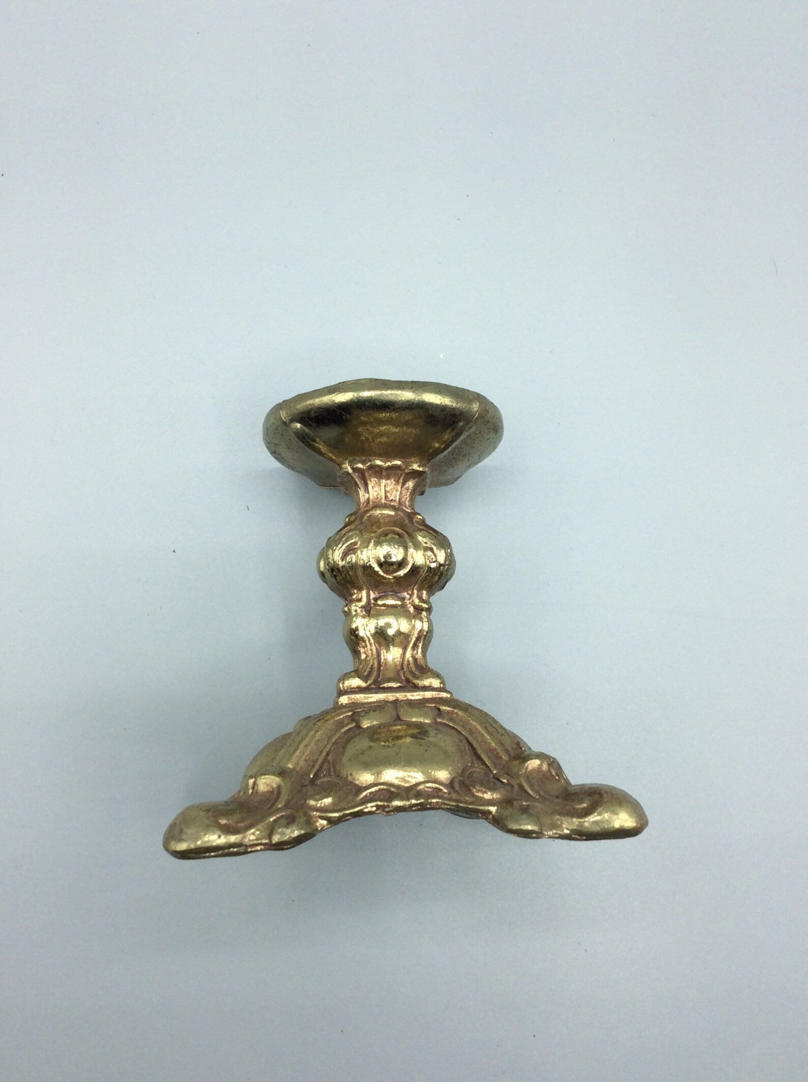 Vintage Cast Metal Lamp Candle Holder Base Used Etsy