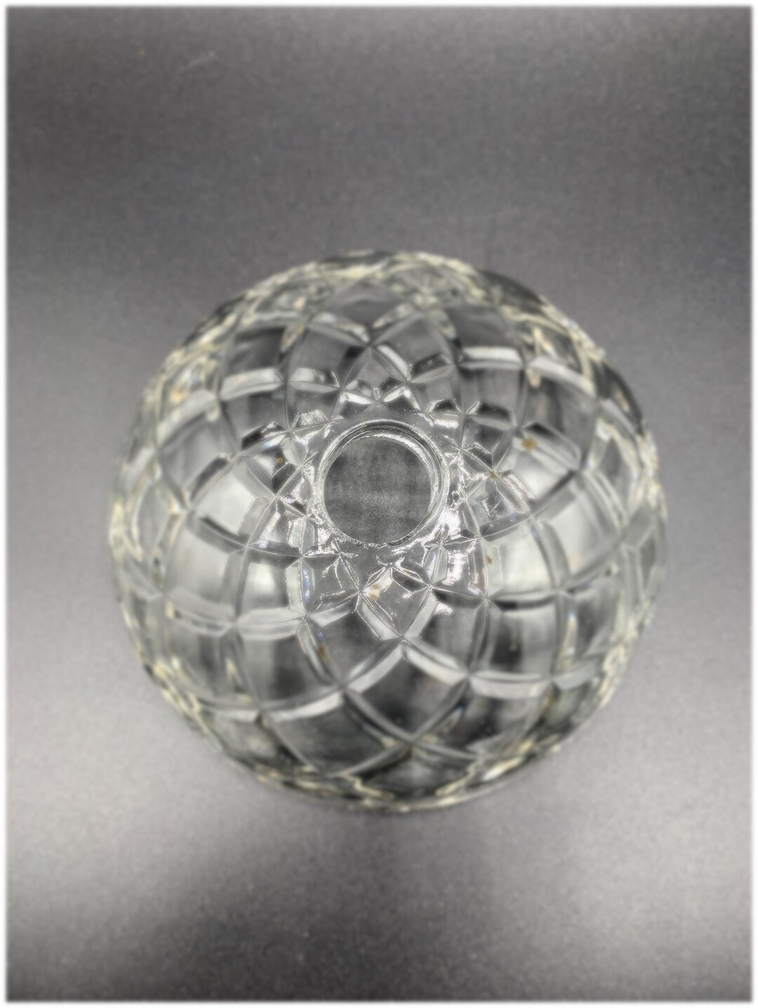 6 Vintage Crystal Cut Glass Lamp Bobeche Used Etsy