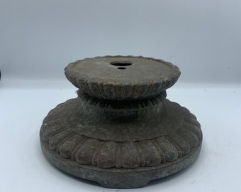 vintage cast zinc lamp base ( used)