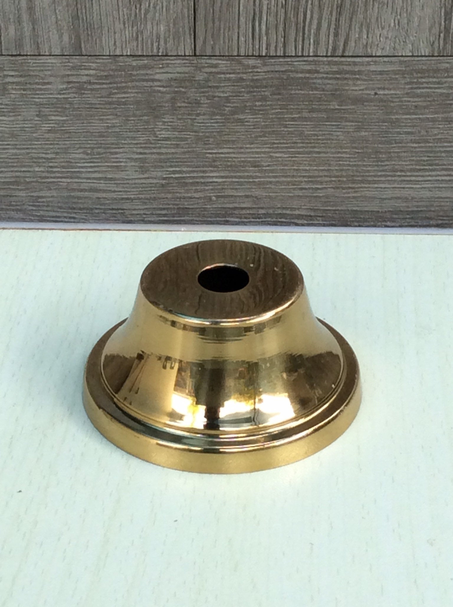 Polish brass lamp spacer neck Etsy