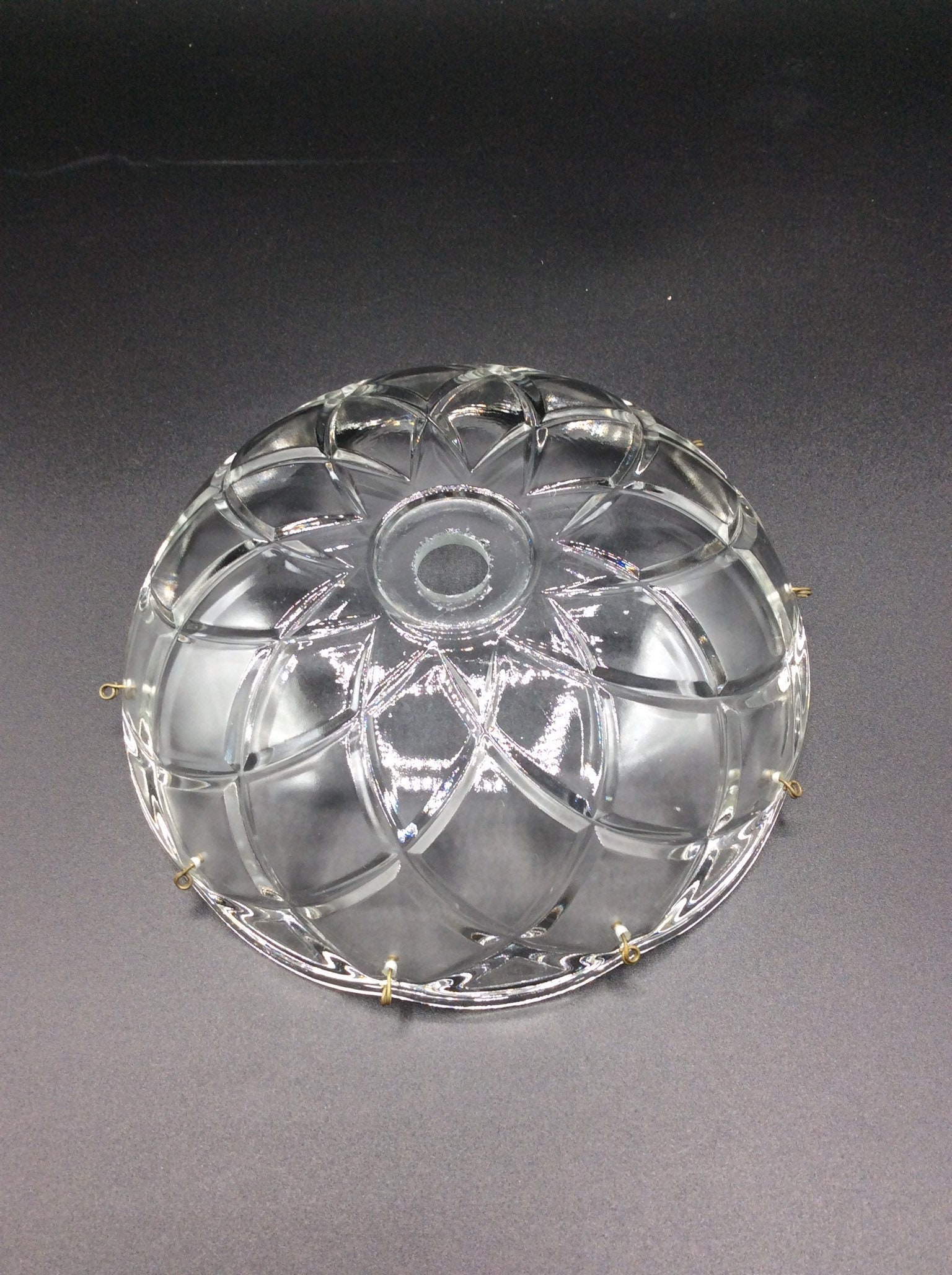 5 7/8vintage Crystal Cut Glass Lamp Bobeche used Etsy